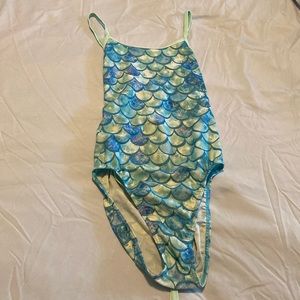 Maru tie back swim suit - Mermaid sparkles - size 28
